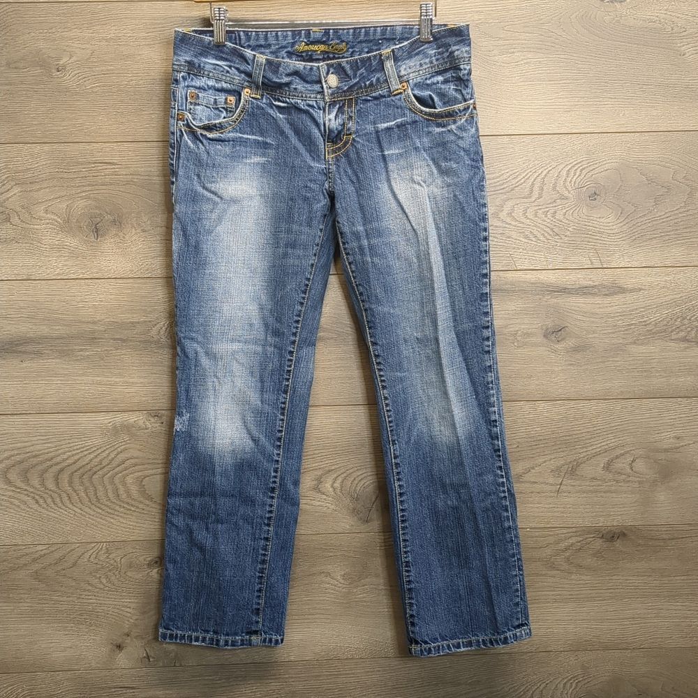 American Eagle Cropped Denim Cotton Jeans Women's Size 8